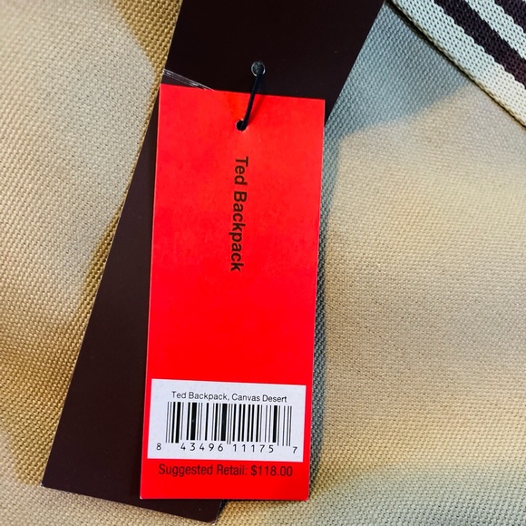 TEDDY ZIPPER BACKPACK IN DESERT CANVAS BY BAEKGAARD NWT - Picture 3 of 8